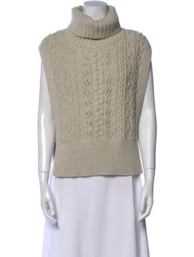 Pre-owned Veronica Beard Turtleneck Sweater In Neutral
