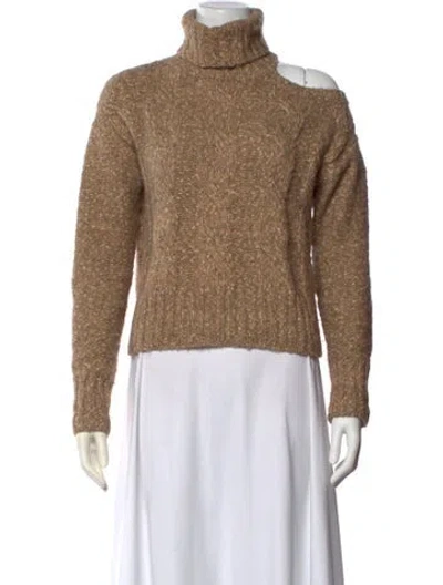 Pre-owned Veronica Beard Turtleneck Sweater In Neutral