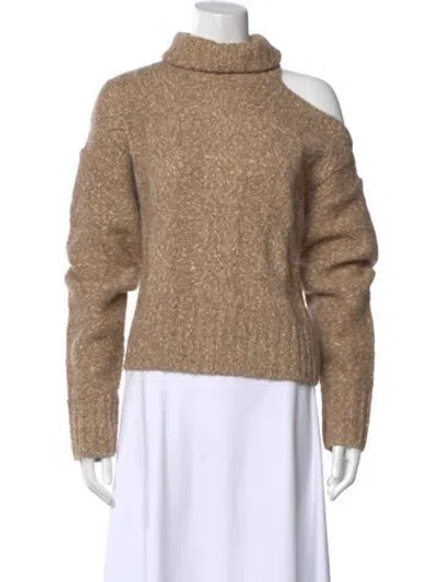 Pre-owned Veronica Beard Turtleneck Sweater In Neutral