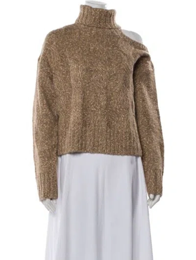 Pre-owned Veronica Beard Turtleneck Sweater In Neutral