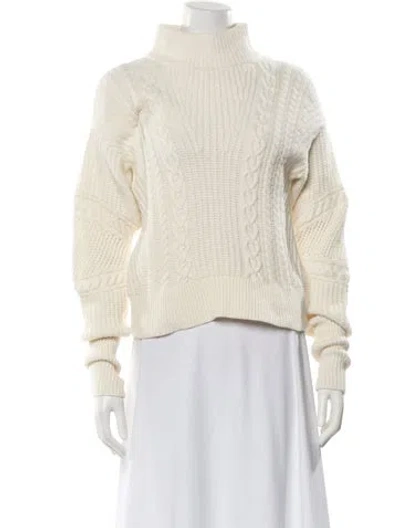 Pre-owned Veronica Beard Turtleneck Sweater In Neutral