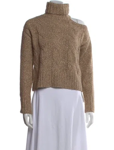 Pre-owned Veronica Beard Turtleneck Sweater In Neutral