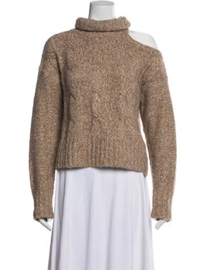 Pre-owned Veronica Beard Turtleneck Sweater In Neutral