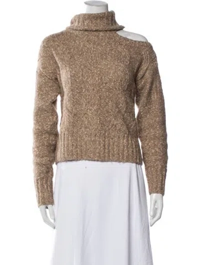 Pre-owned Veronica Beard Turtleneck Sweater In Neutral
