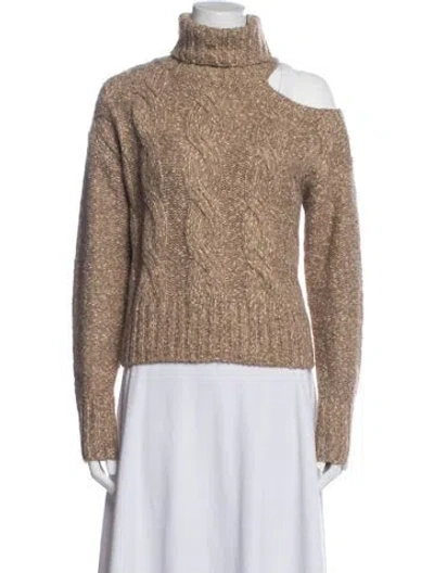 Pre-owned Veronica Beard Turtleneck Sweater In Neutral