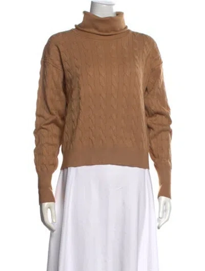 Pre-owned Veronica Beard Turtleneck Sweater In Neutral
