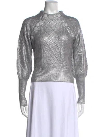 Pre-owned Veronica Beard Turtleneck Sweater W/ Tags In Gray