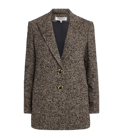 Veronica Beard Tweed Maci Dickey Blazer In Gray