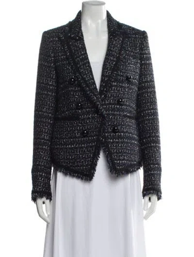 Pre-owned Veronica Beard Tweed Pattern Blazer