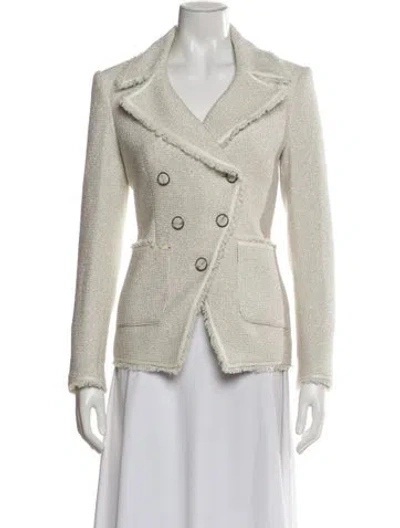 Pre-owned Veronica Beard Tweed Pattern Blazer