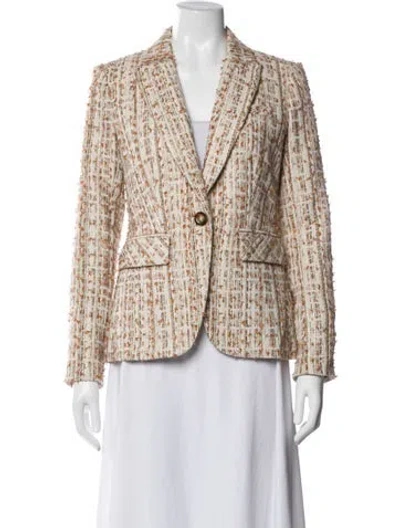 Pre-owned Veronica Beard Tweed Pattern Blazer