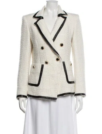 Pre-owned Veronica Beard Tweed Pattern Blazer