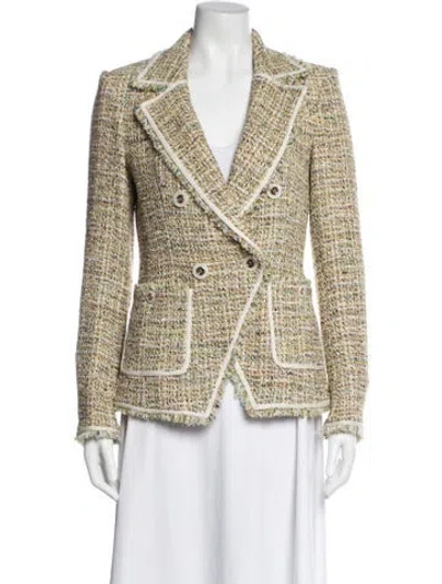 Pre-owned Veronica Beard Tweed Pattern Blazer
