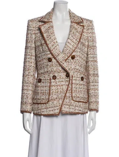 Pre-owned Veronica Beard Tweed Pattern Blazer