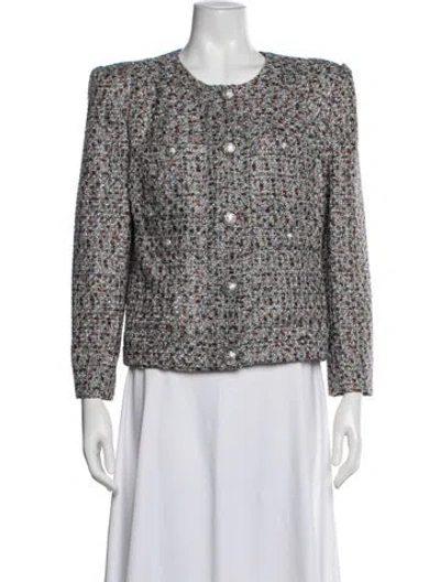 Pre-owned Veronica Beard Tweed Pattern Blazer