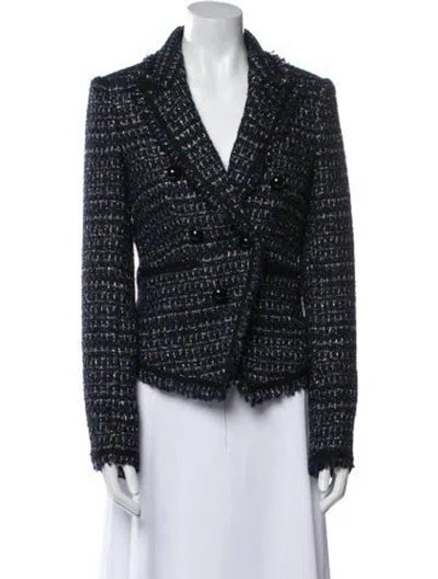 Pre-owned Veronica Beard Tweed Pattern Blazer In Multi