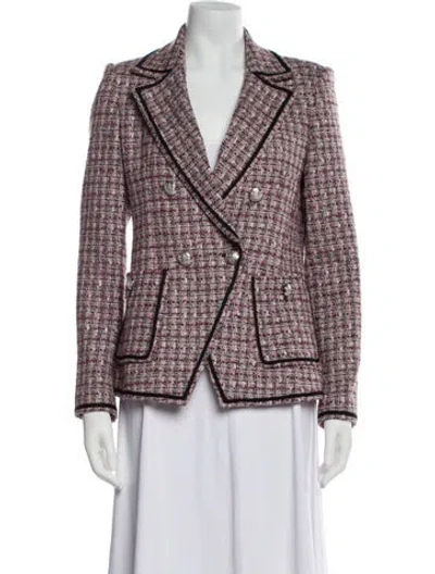 Pre-owned Veronica Beard Tweed Pattern Blazer In Multi
