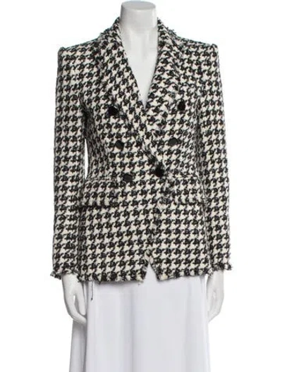 Pre-owned Veronica Beard Tweed Pattern Blazer In Multi