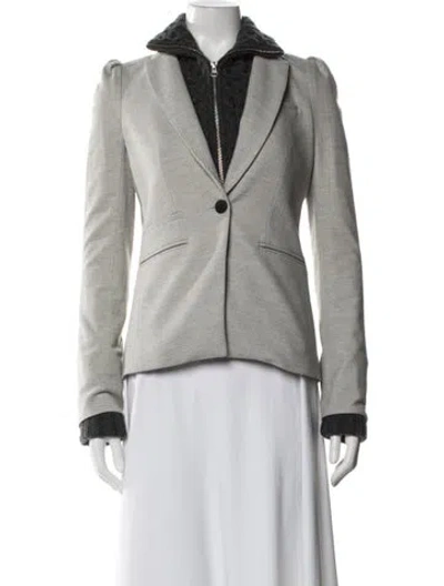 Pre-owned Veronica Beard Tweed Pattern Blazer In Multi