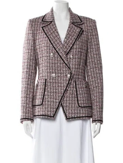 Pre-owned Veronica Beard Tweed Pattern Blazer In Multi