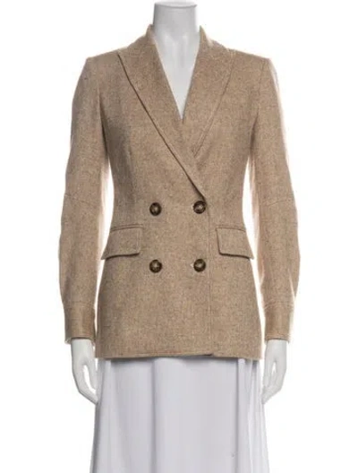 Pre-owned Veronica Beard Tweed Pattern Blazer In Multi