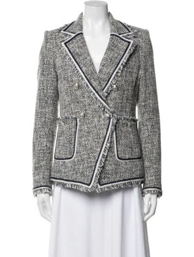 Pre-owned Veronica Beard Tweed Pattern Blazer In Multi