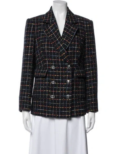 Pre-owned Veronica Beard Tweed Pattern Blazer In Multi