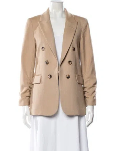 Pre-owned Veronica Beard Tweed Pattern Blazer In Neutral