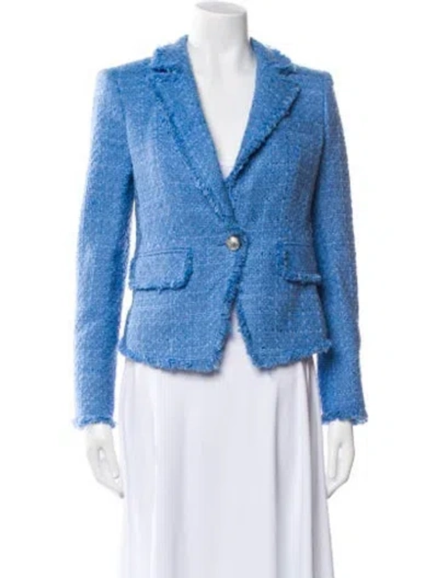 Pre-owned Veronica Beard Tweed Pattern Blazer W/ Tags In Blue