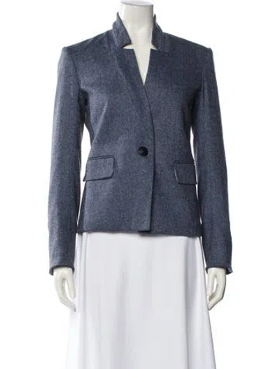 Pre-owned Veronica Beard Tweed Pattern Blazer W/ Tags In Blue