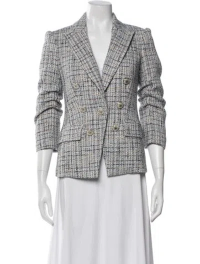 Pre-owned Veronica Beard Tweed Pattern Blazer W/ Tags In Neutral