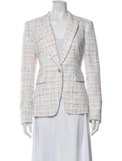 Pre-owned Veronica Beard Tweed Pattern Blazer W/ Tags In Neutral