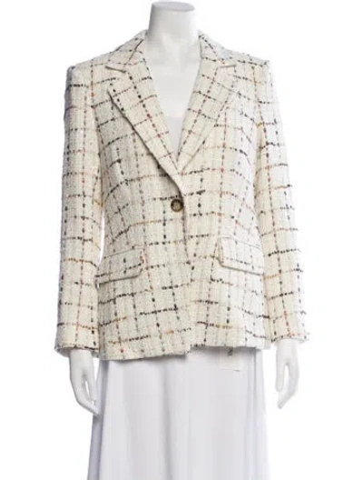 Pre-owned Veronica Beard Tweed Pattern Blazer W/ Tags In Neutrals
