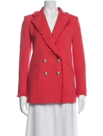 Pre-owned Veronica Beard Tweed Pattern Blazer W/ Tags In Pink