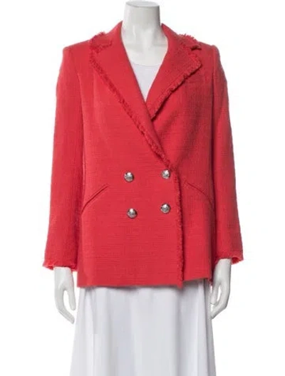 Pre-owned Veronica Beard Tweed Pattern Blazer W/ Tags In Pink