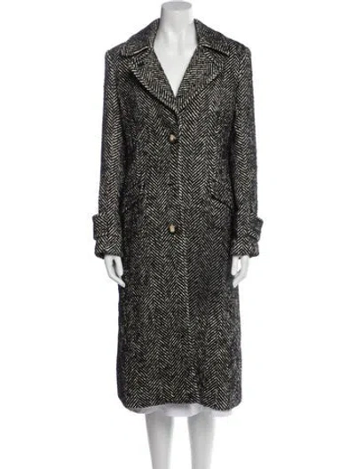 Pre-owned Veronica Beard Tweed Pattern Coat
