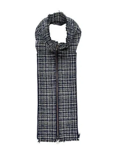 Pre-owned Veronica Beard Tweed Pattern Dickey In Blue