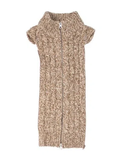 Pre-owned Veronica Beard Tweed Pattern Dickey In Neutrals