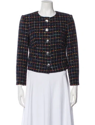 Pre-owned Veronica Beard Tweed Pattern Evening Jacket