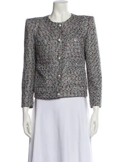 Pre-owned Veronica Beard Tweed Pattern Evening Jacket