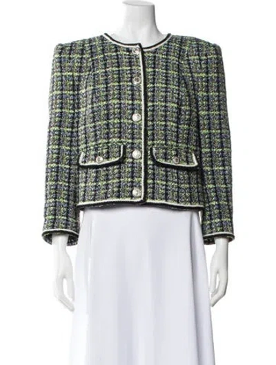 Pre-owned Veronica Beard Tweed Pattern Evening Jacket