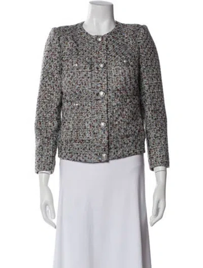 Pre-owned Veronica Beard Tweed Pattern Evening Jacket