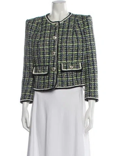 Pre-owned Veronica Beard Tweed Pattern Evening Jacket