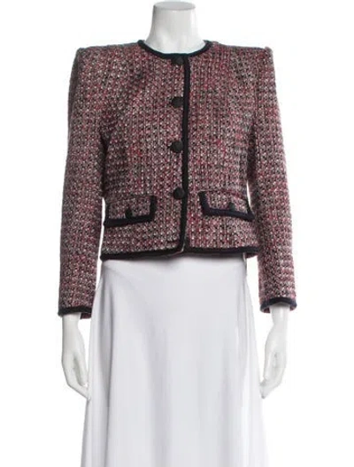 Pre-owned Veronica Beard Tweed Pattern Evening Jacket