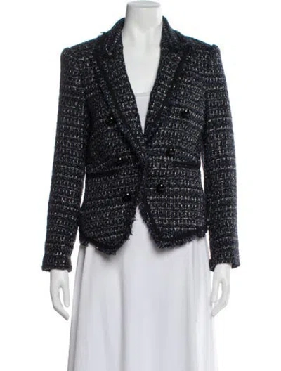 Pre-owned Veronica Beard Tweed Pattern Evening Jacket In Multi