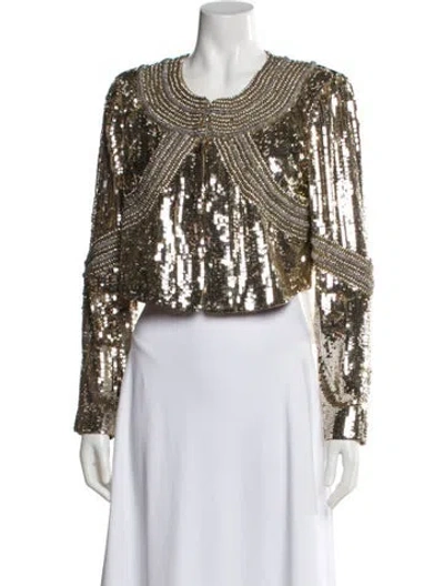 Pre-owned Veronica Beard Tweed Pattern Evening Jacket In Multi