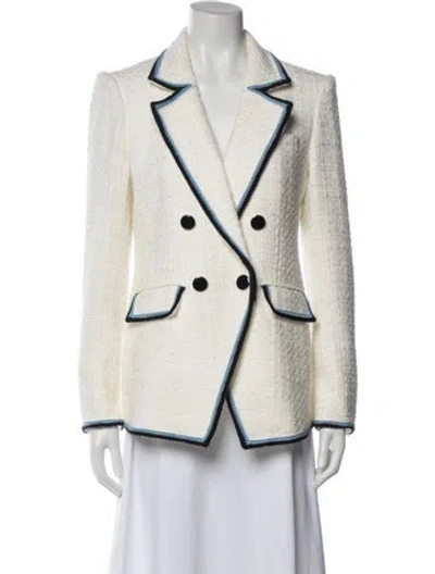 Pre-owned Veronica Beard Tweed Pattern Evening Jacket In Neutral