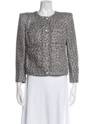 Pre-owned Veronica Beard Tweed Pattern Evening Jacket W/ Tags In Multi