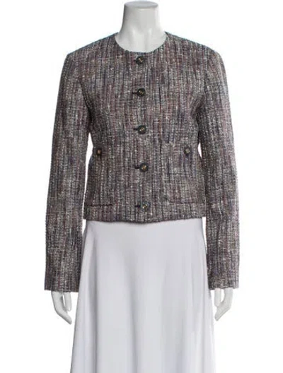 Pre-owned Veronica Beard Tweed Pattern Evening Jacket W/ Tags In Multi