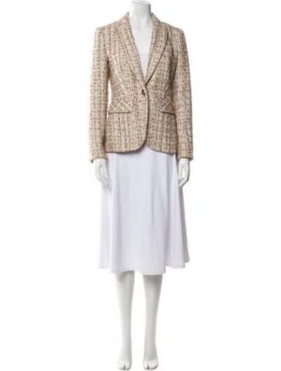 Pre-owned Veronica Beard Tweed Pattern Jacket